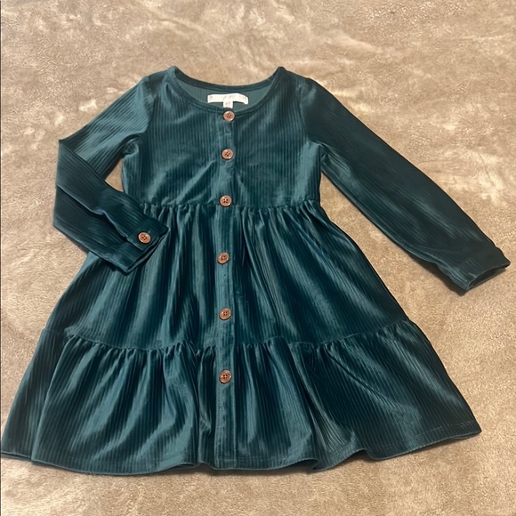Biscotti Other - Biscotti Green Tiered Long Sleeve Dress